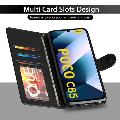 Poco C85 5G flip case in black by Pikkme – photo 5