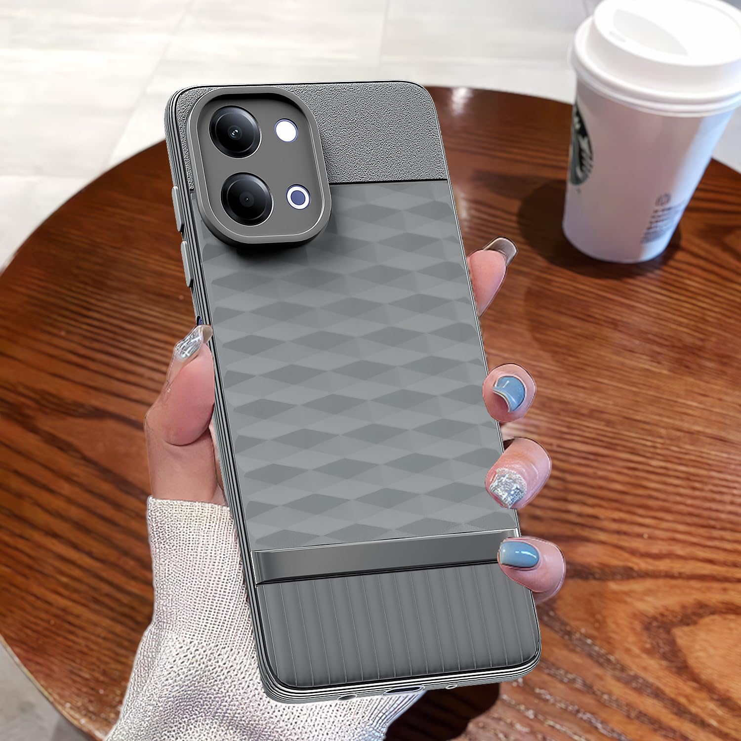 Grey Silicone back cover for Vivo Y11/T5 Lite 5G – Pikkme – photo 7