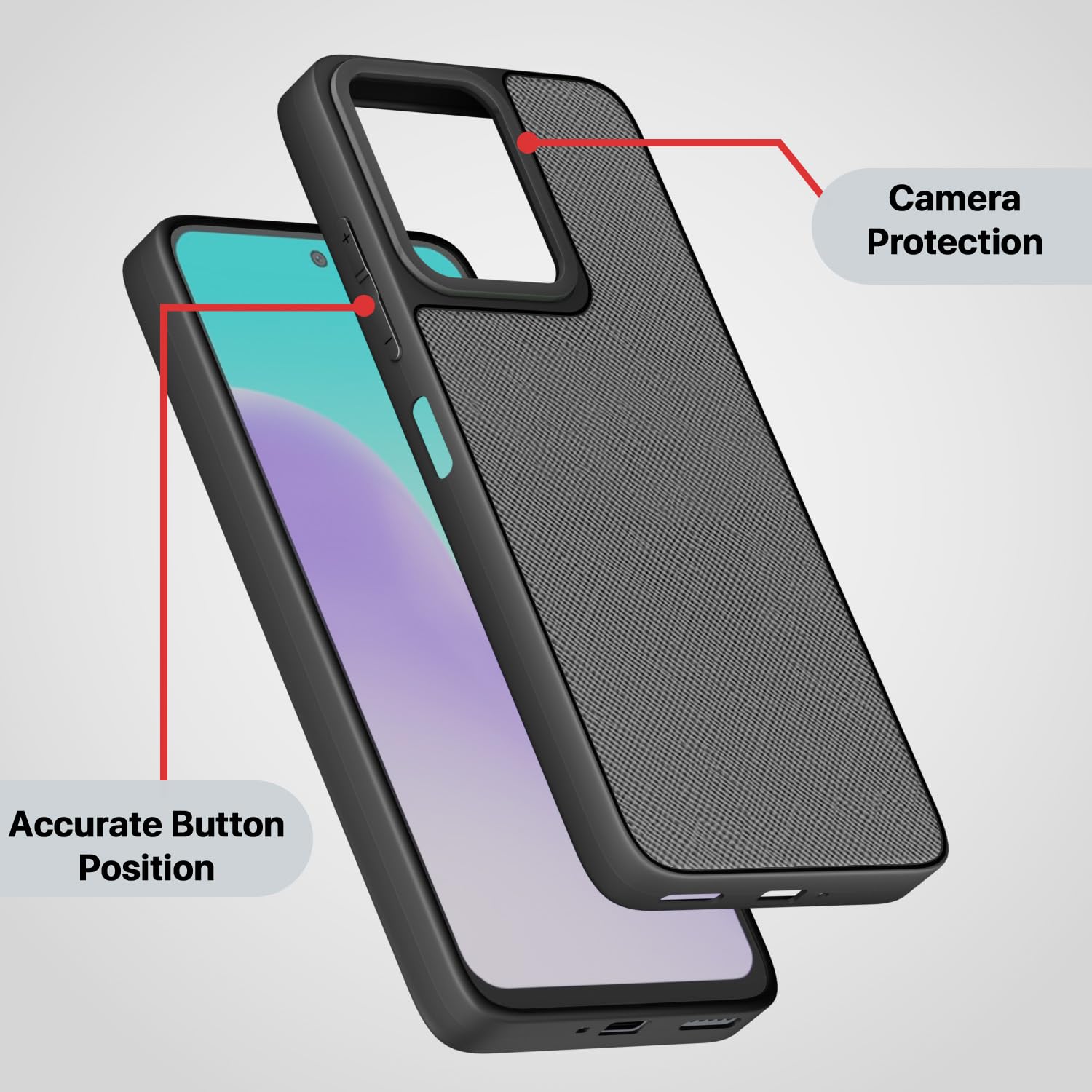 Grey Leatherback phone cover for Redmi 12 5G/4G/Poco M6 Pro 5G – Pikkme – photo 3