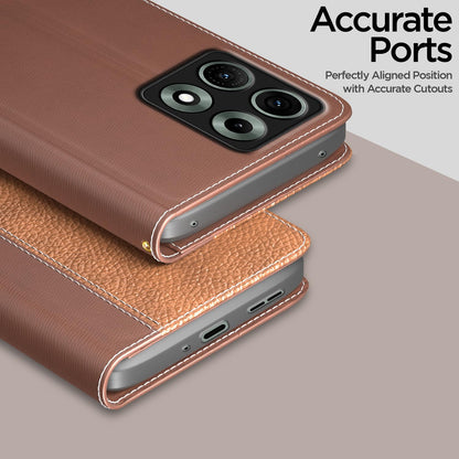 Pikkme tan flip cover for Moto Edge 70 Max 5G – photo 2