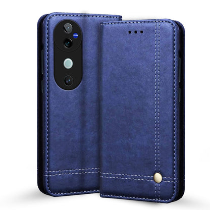 Blue wallet flip cover for Vivo V40/V40 Pro/T3 Ultra 5G – Pikkme