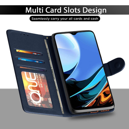 Pikkme Redmi 9 Power Wallet blue mobile flip cover – photo 4
