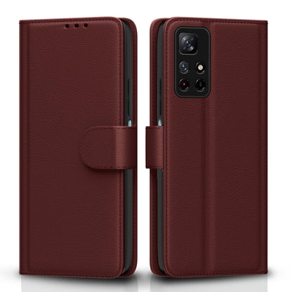Brown Wallet mobile flip cover for Redmi Note 11T/Poco M4 Pro 5G – Pikkme