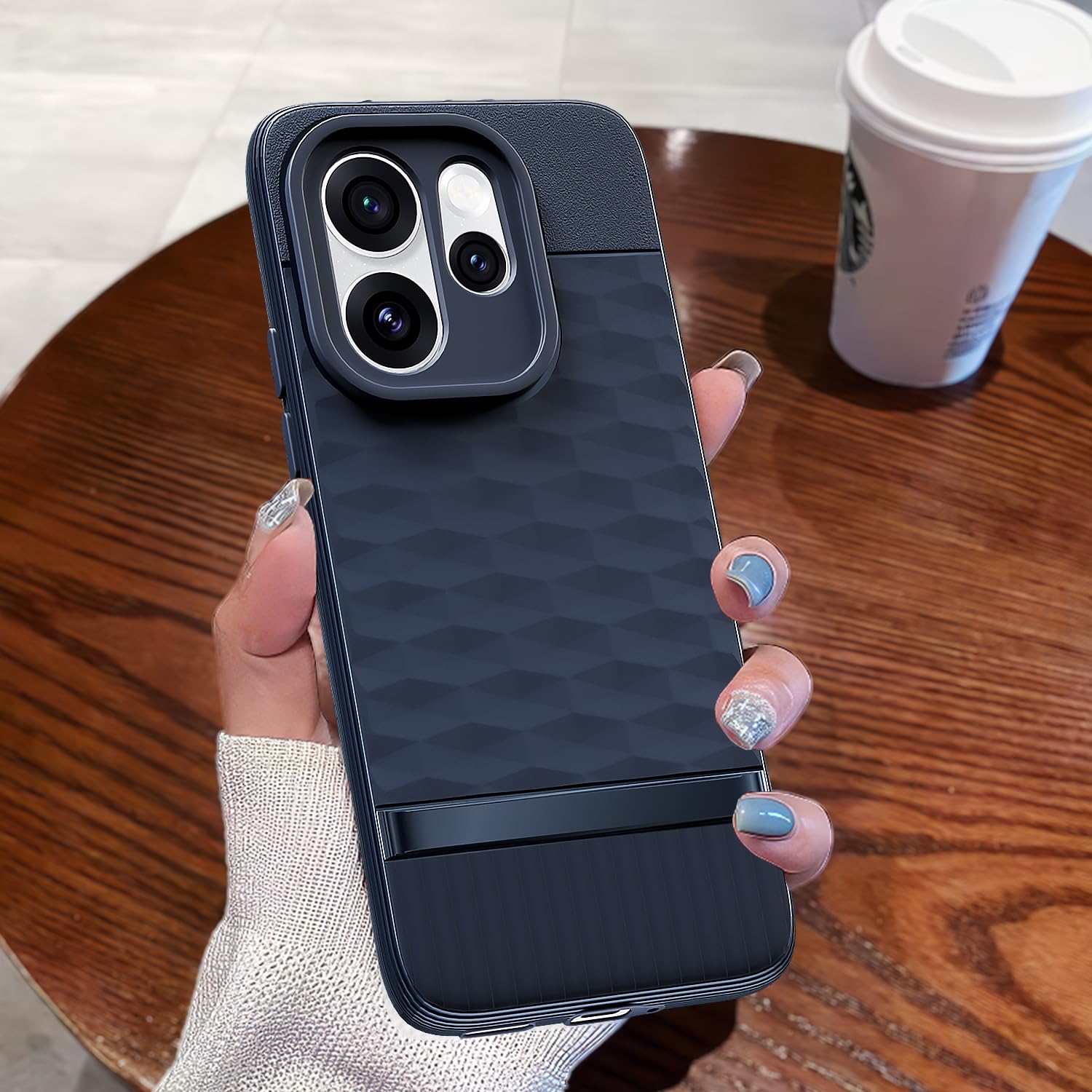 Oppo Reno 15 Pro Mini 5G Silicone mobile cover in blue by Pikkme – photo 7