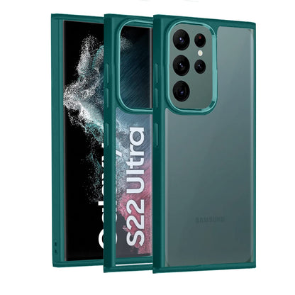 Pikkme dark green Chrome mobile cover for Samsung S22 Ultra