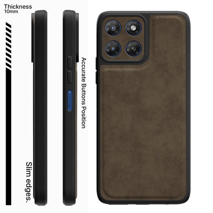 Pikkme Moto G37 5G Leather coffee mobile back cover – photo 3