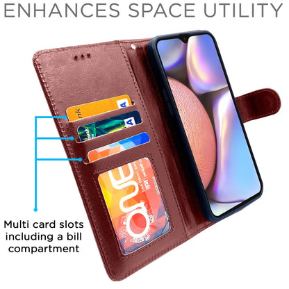 Pikkme Samsung A10s brown flip case – photo 4