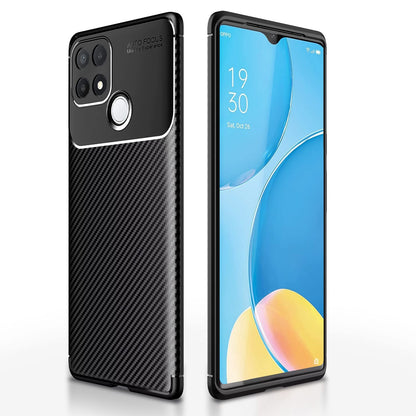 Oppo A15/A15s Carbon phone cover in black by Pikkme