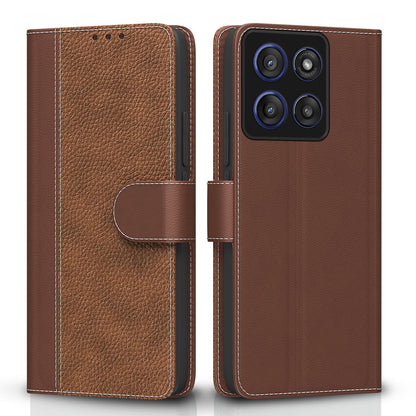 Tan Wallet mobile flip cover for Moto Edge 60 Pro 5G – Pikkme