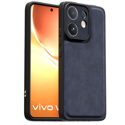 Pikkme blue Leather phone cover for Vivo V60/T4 Pro 5G