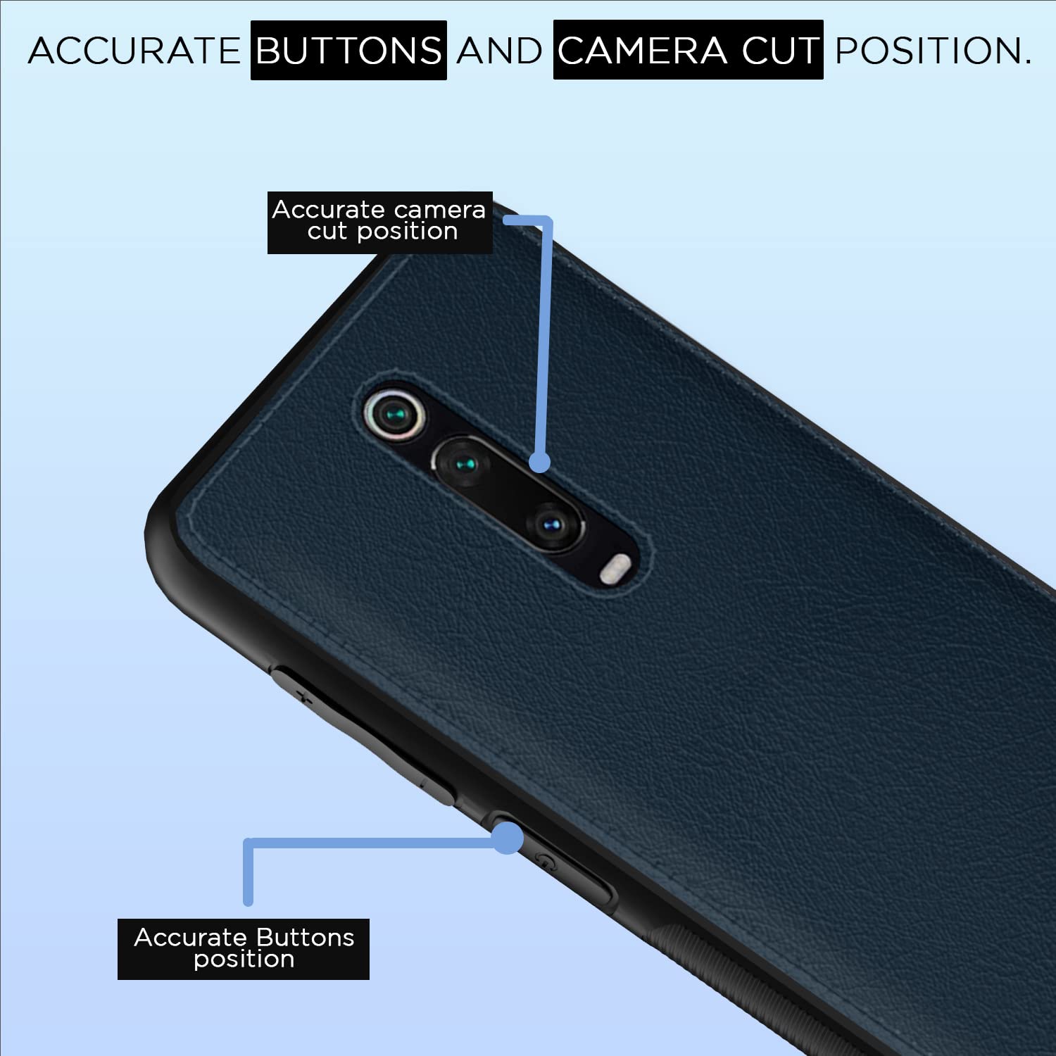 Pikkme Redmi K20/K20 Pro Leather blue mobile cover – photo 6