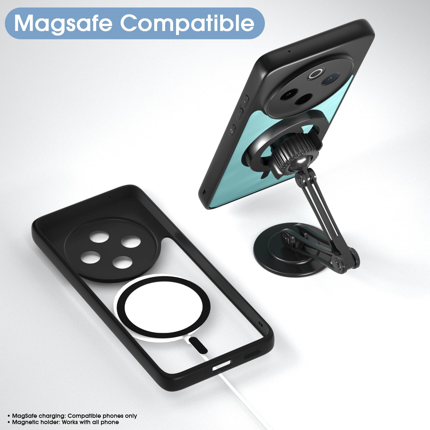 Pikkme Vivo T4/iQOO Z10 5G black mag-safe mobile back cover – photo 7