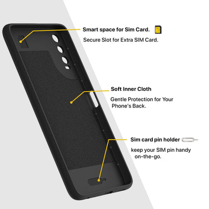 Pikkme Vivo Y12s / Y20 / Y20i / Y20G  Gencase Back Cover (Black)