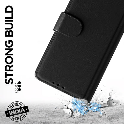 Pikkme Nothing Phone 3a Pro 5G Vintage Flip cover (Black)