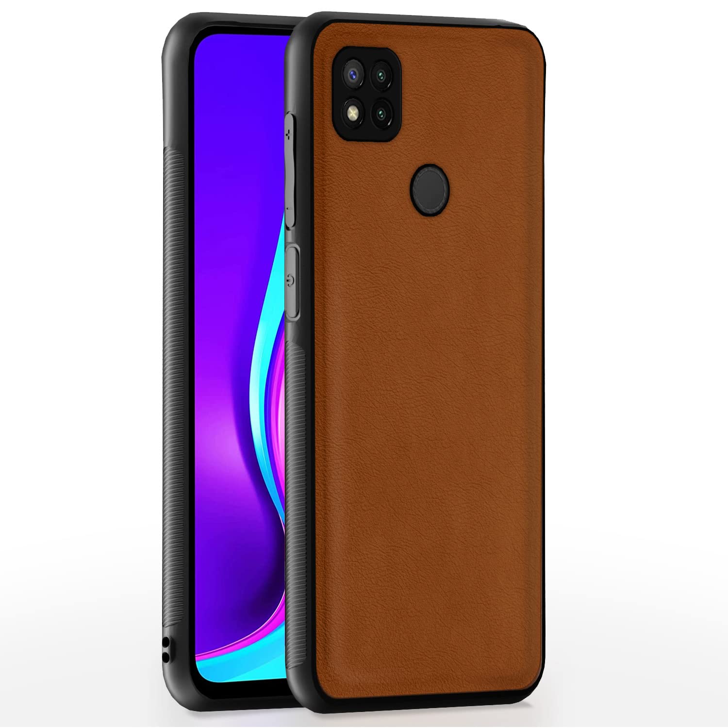 Camel Leather mobile back cover for Redmi 10A/9/9C – Pikkme