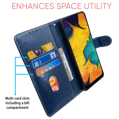 Blue & brown flip cover for Samsung A20/A30 – Pikkme – photo 3
