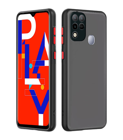 Infinix Hot 10s mobile cover in black by Pikkme