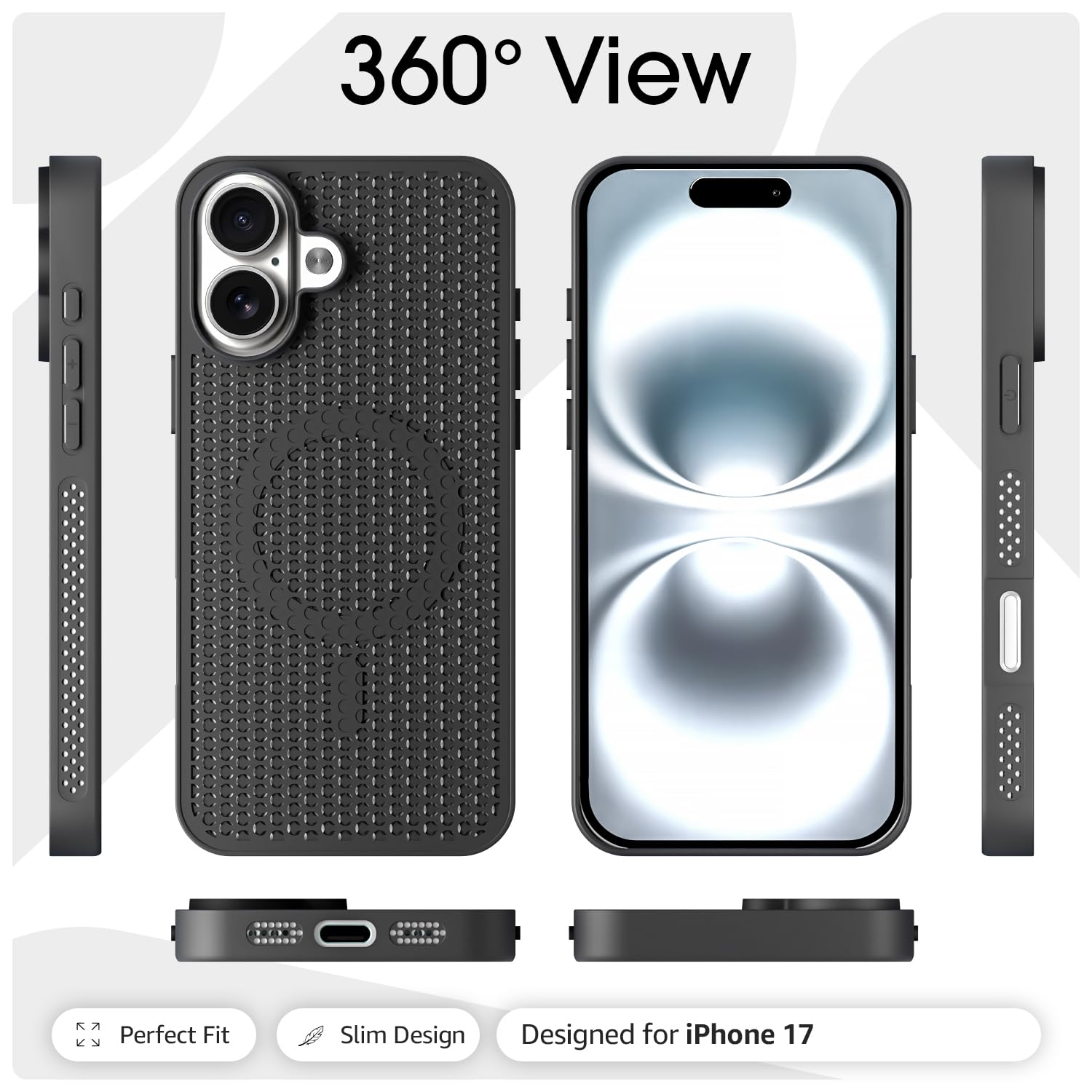 Pikkme iPhone 17 black mobile cover – photo 3