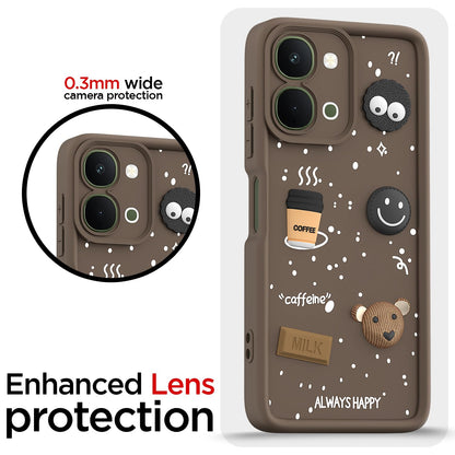 Pikkme brown mobile back cover for Vivo T5x/Y51 Pro/iQOO Z11x 5G/3D – photo 5