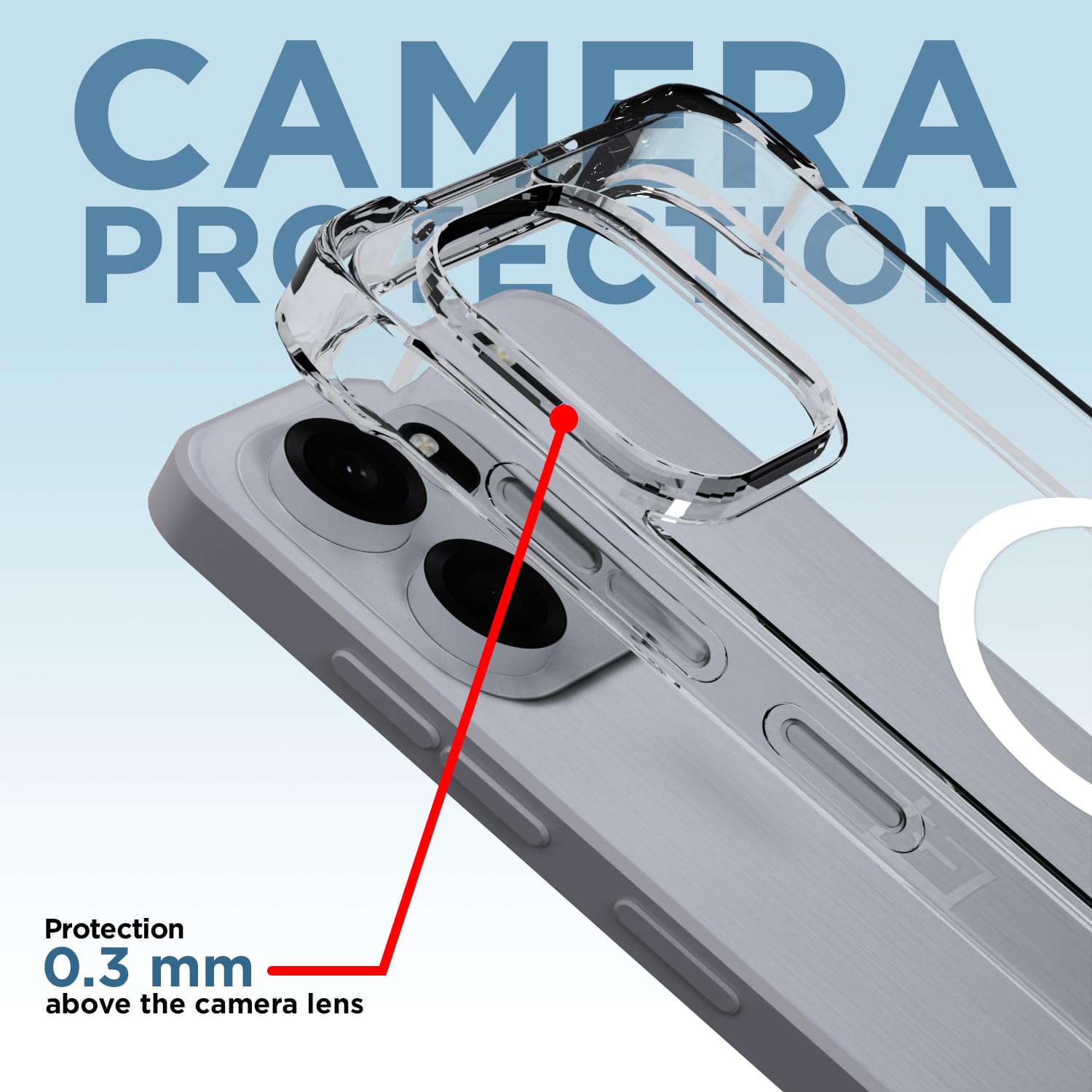 Pikkme transparent mag-safe MagSafe mobile cover for OnePlus Nord CE 6 5G – photo 5
