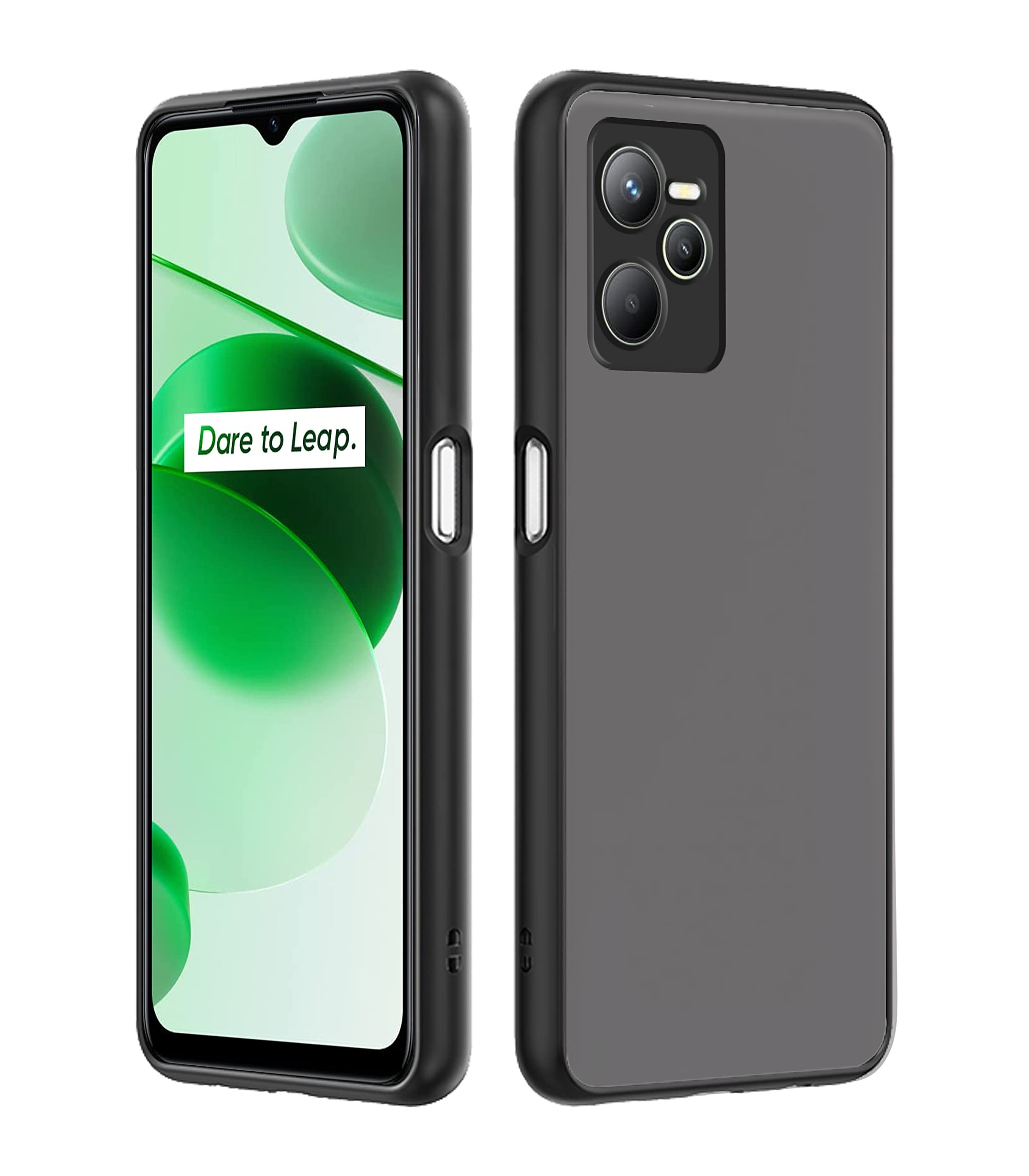 Pikkme Realme C35 Hybrid black mobile cover