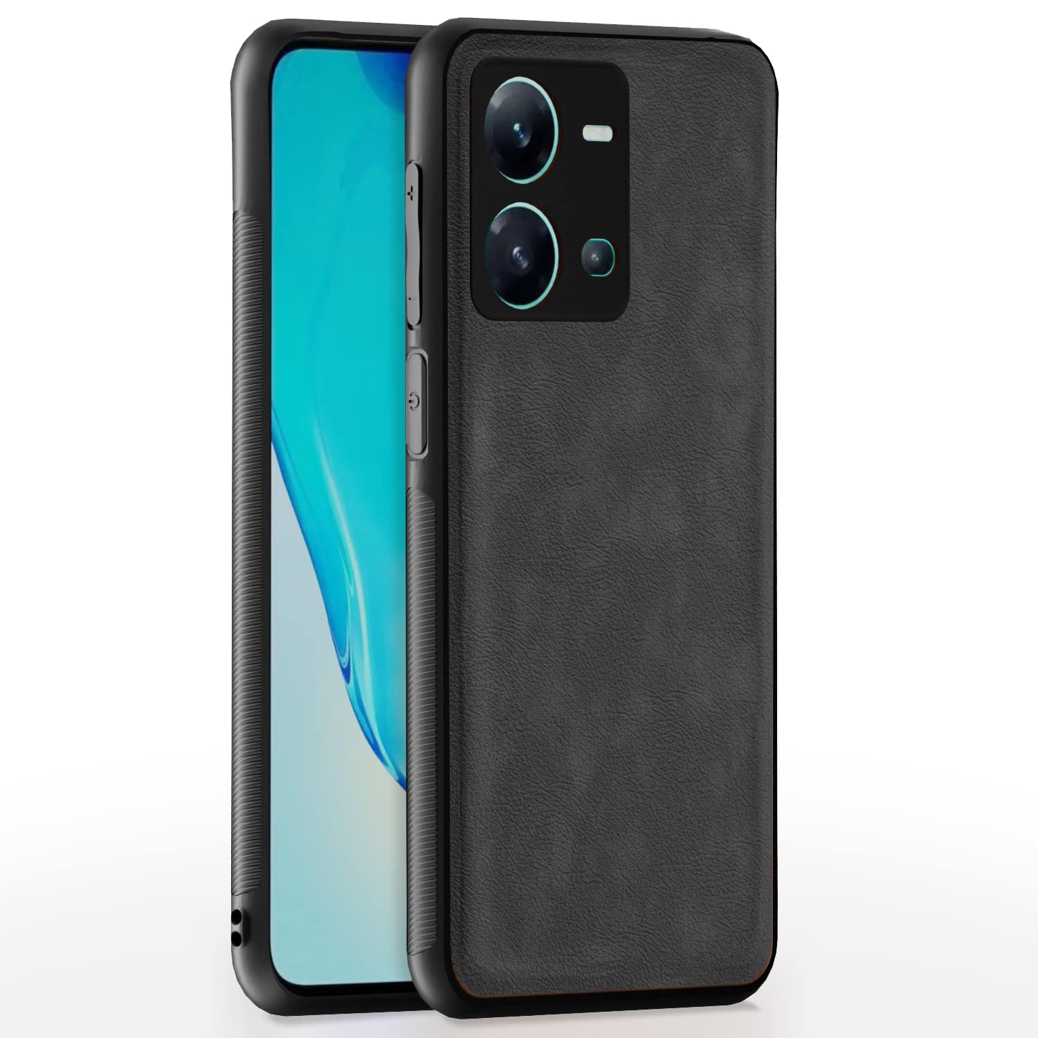 Pikkme Vivo V25 5G Leather grey mobile cover