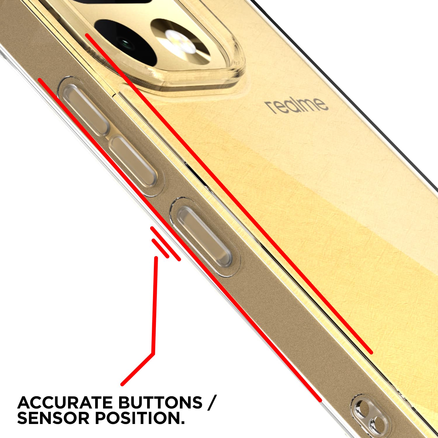 Pikkme transparent PC-TPU phone cover for Realme 16 Pro Plus 5G – photo 6