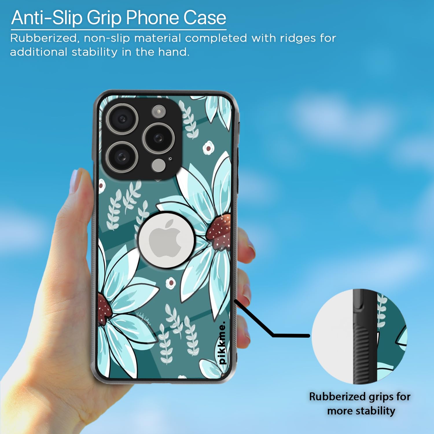 Pikkme Flower mobile back cover for iPhone 15 Pro – photo 5