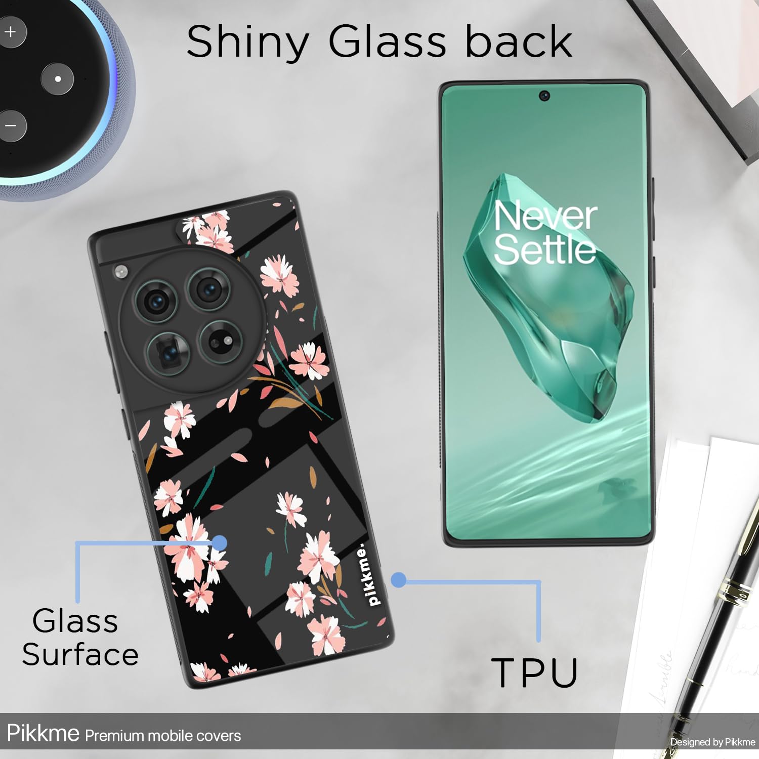 Pikkme OnePlus 12 5G Flower mobile back cover – photo 3
