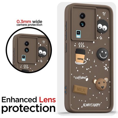 Pikkme iQOO Neo 7/Neo 7 Pro 5G Silicone brown mobile back cover – photo 5