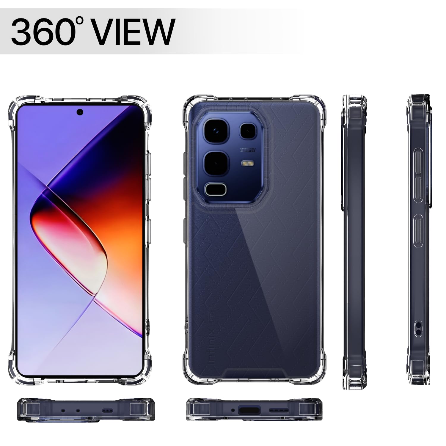 Infinix Note 50s 5G PC-TPU mobile cover in transparent by Pikkme – photo 7