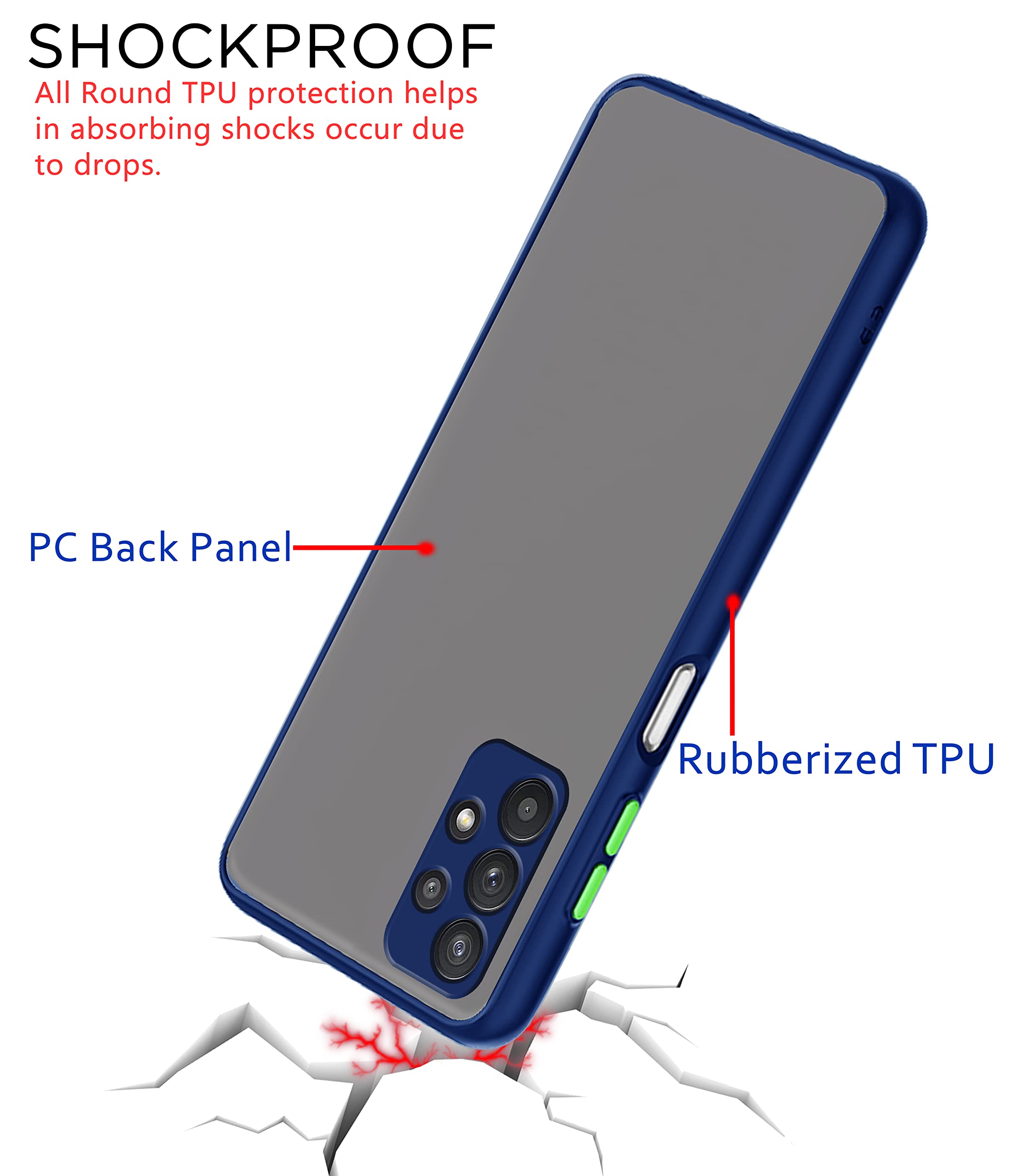 Blue mobile back cover for Samsung A13 4G – Pikkme – photo 3