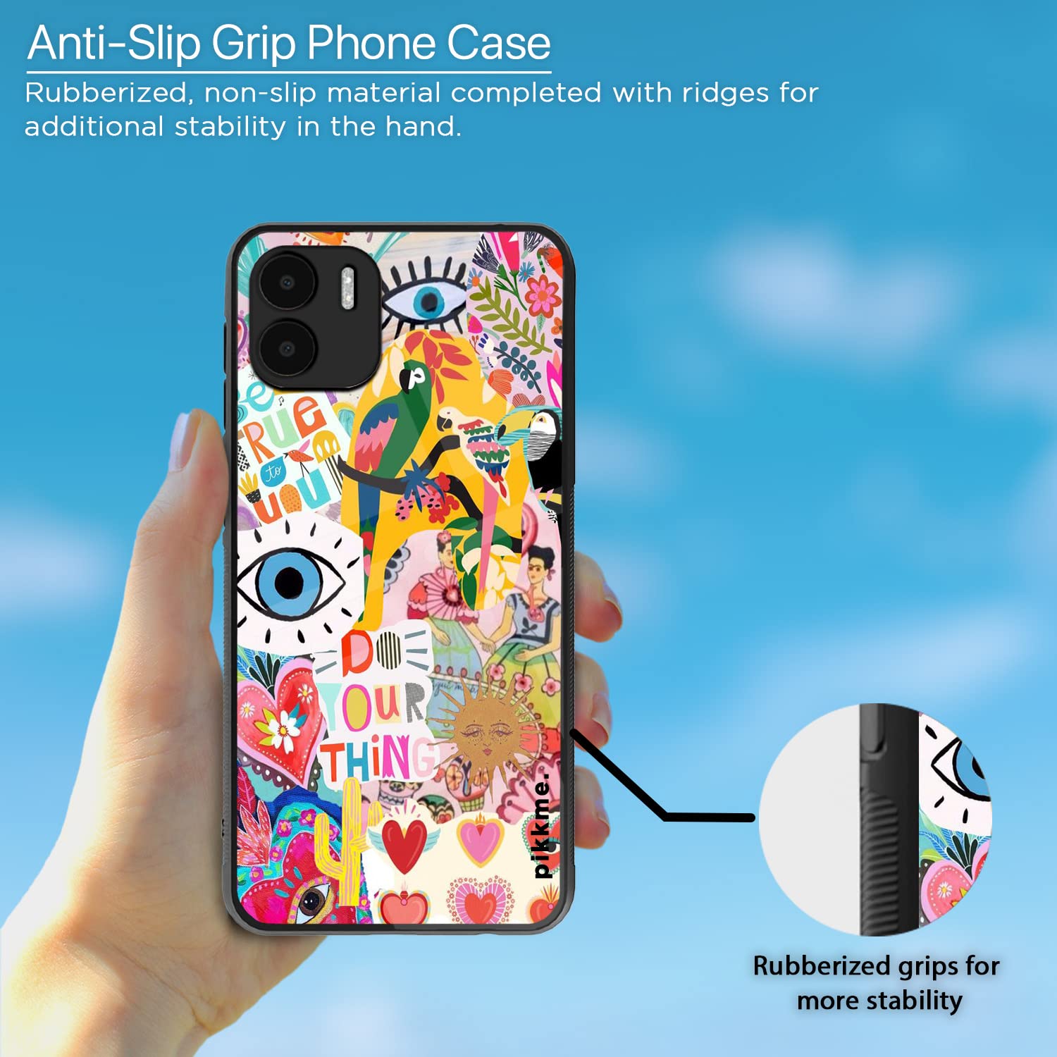 Pikkme Redmi A1/A2 Flower back cover – photo 5