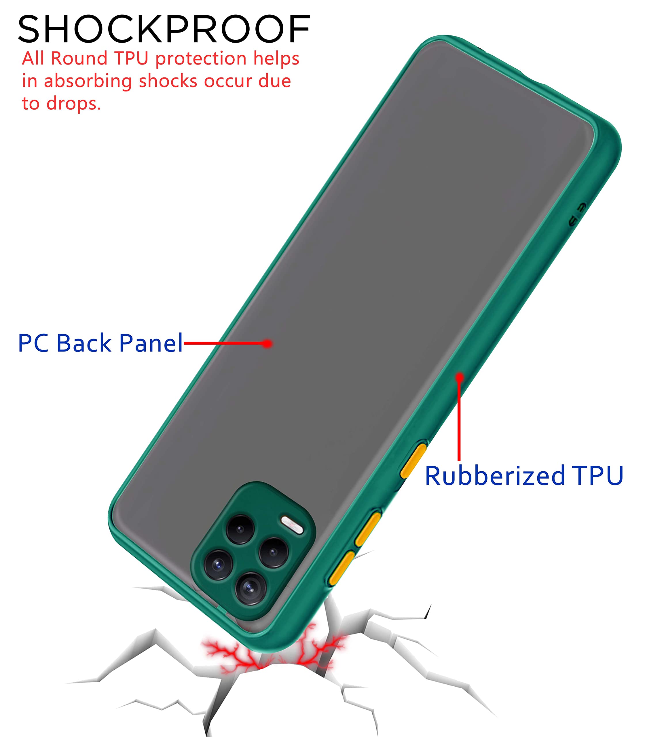 Green Hybrid mobile cover for Realme 8/8 Pro 4G – Pikkme – photo 4