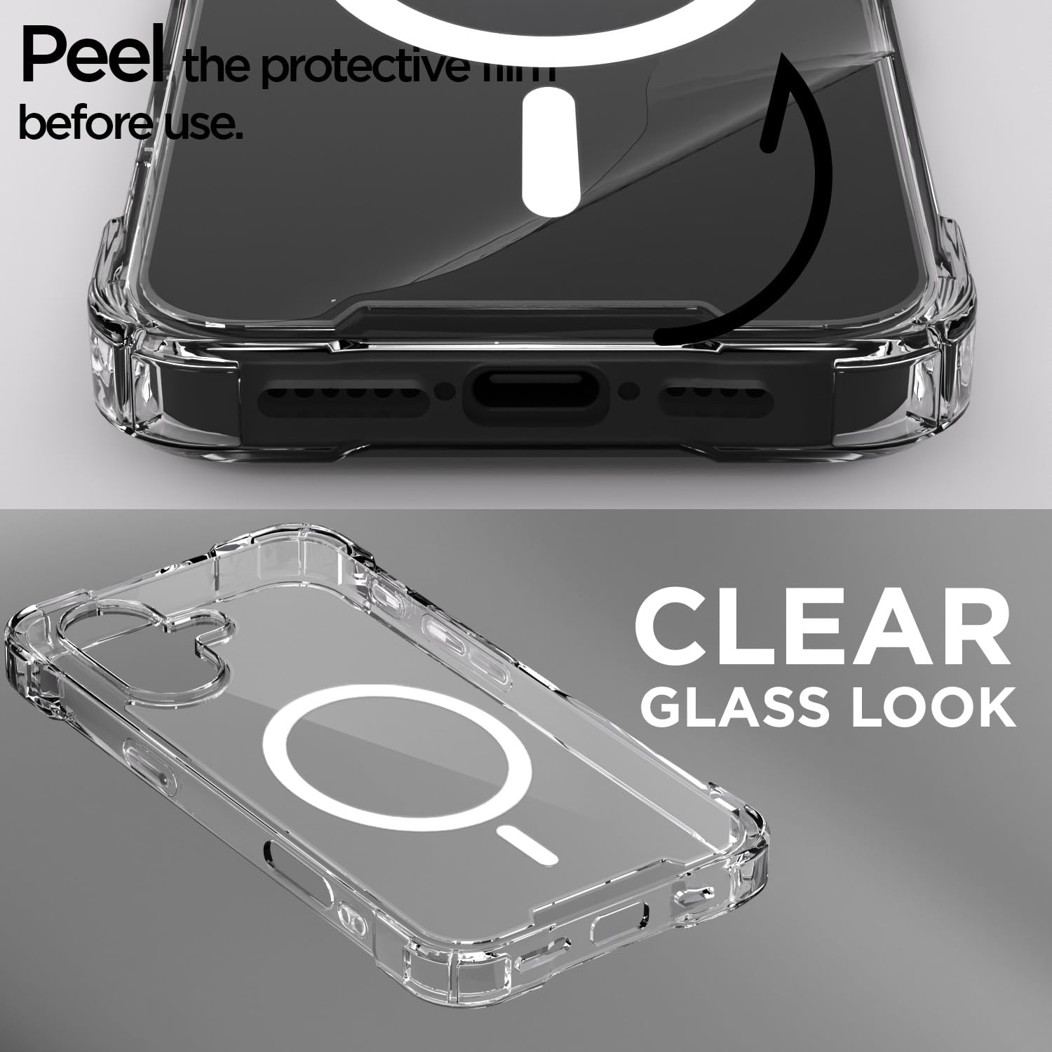 iPhone 16 Plus mobile back cover in transparent mag-safe by Pikkme – photo 3