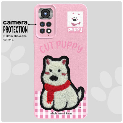 Pikkme Redmi Note 11/Note 11s Plush Patch pink back cover – photo 6
