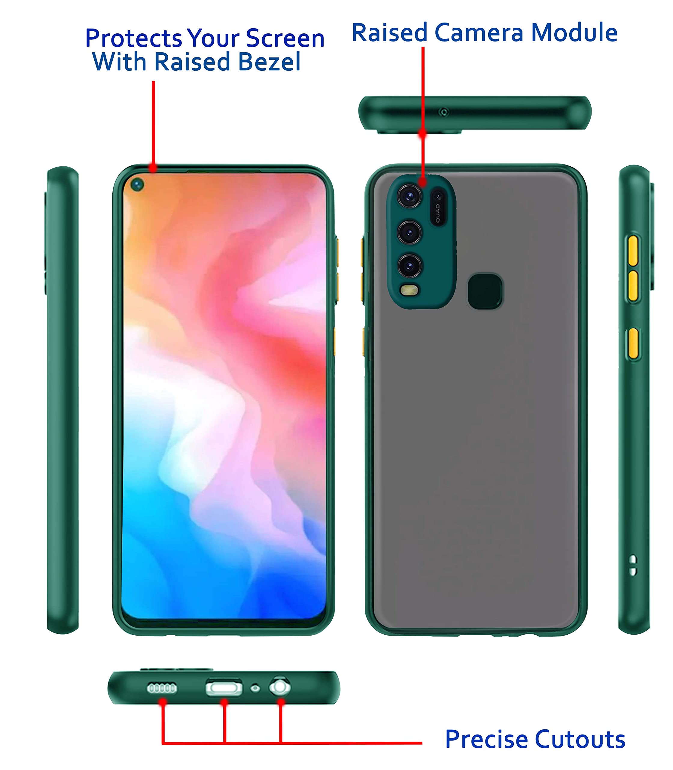 Green mobile cover for Vivo Y30/Y50 – Pikkme – photo 3