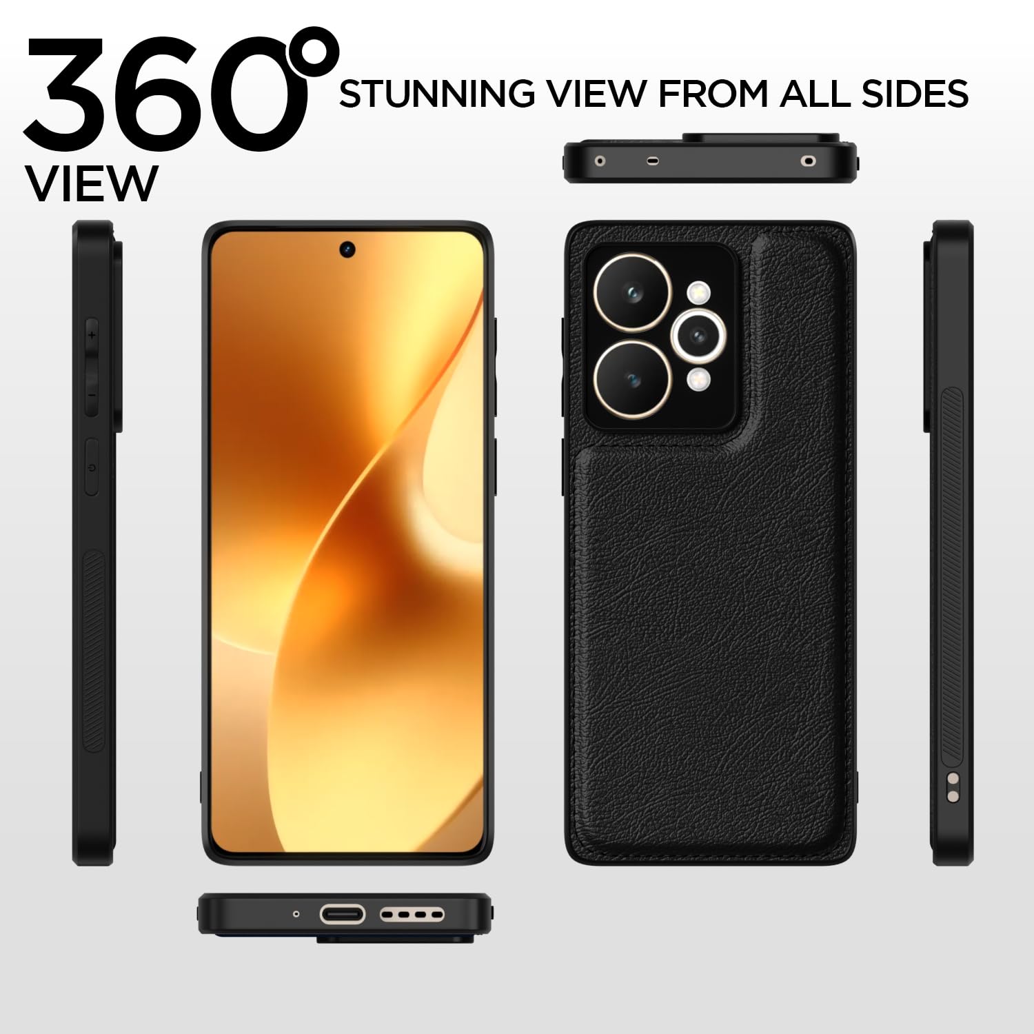 Black mobile back cover for Realme 15 5G – Pikkme – photo 4