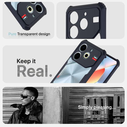 Tecno Pova 6 Neo Clear mobile back cover in blue by Pikkme – photo 4