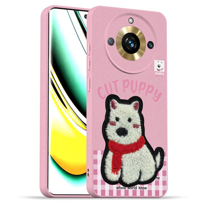 Pink Plush Patch phone cover for Realme 11 Pro/11 Pro Plus 5G/Narzo 60 Pro 5G – Pikkme
