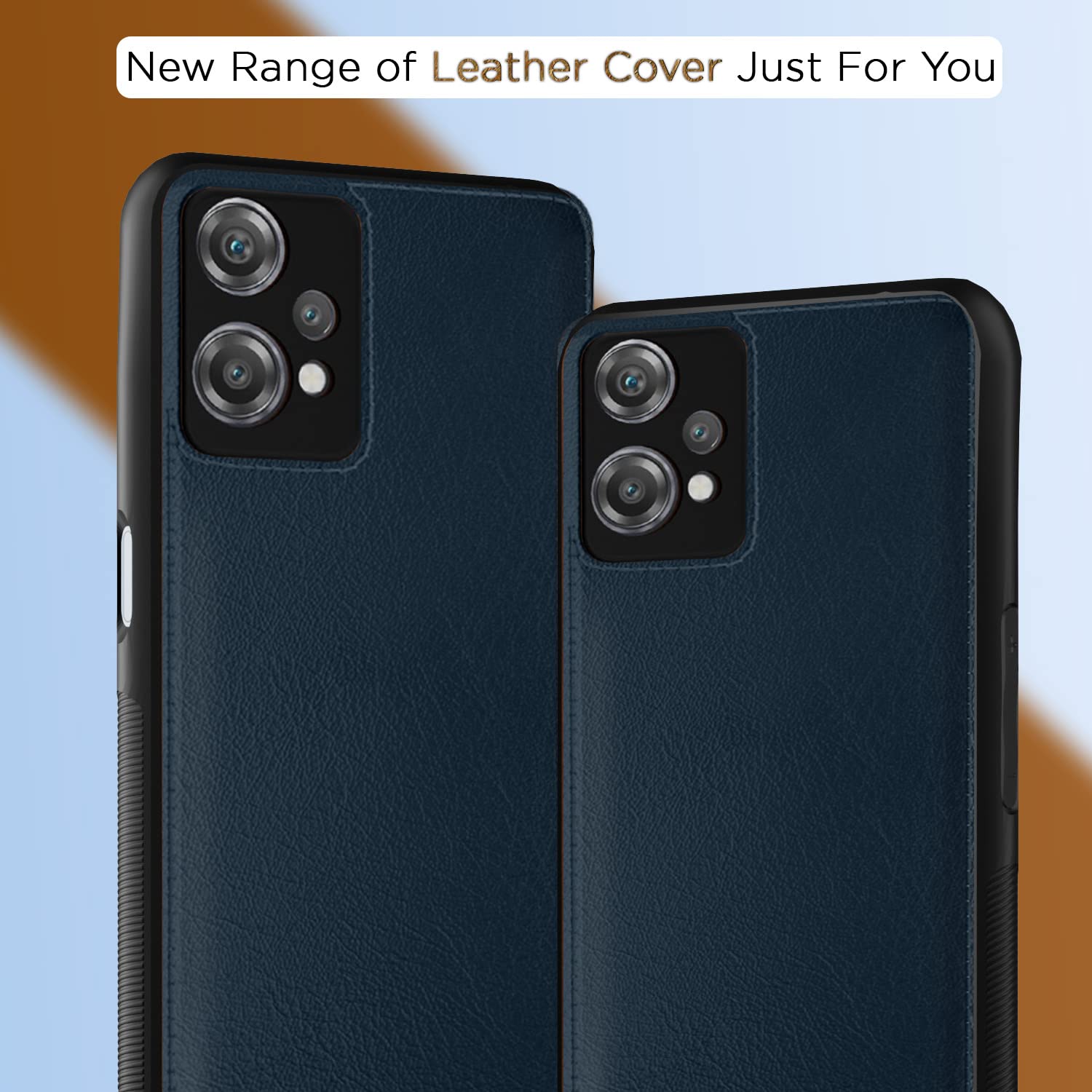 Pikkme Oneplus Nord Ce 2 Lite 5G Leatherback Back Case | Blue