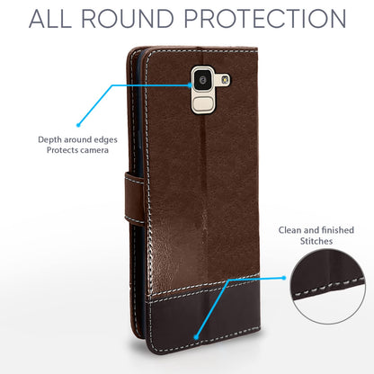 Pikkme brown & coffee mobile flip cover for Samsung J6 2018 – photo 4