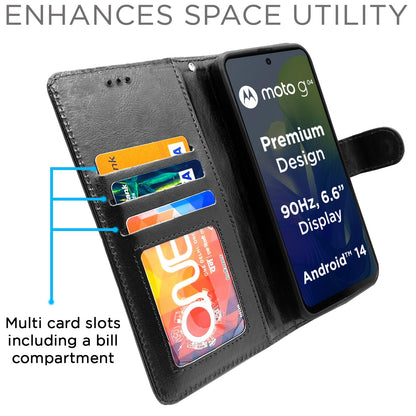 Pikkme black flip case for Moto G04 – photo 5
