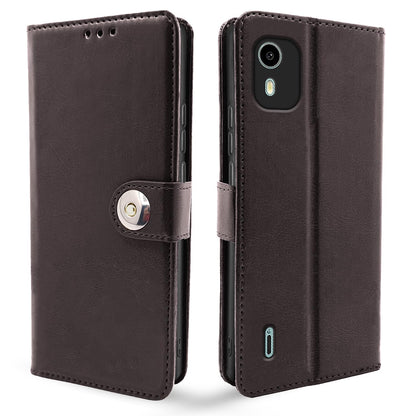 Nokia C12/C12 Pro wallet flip cover in coffee by Pikkme