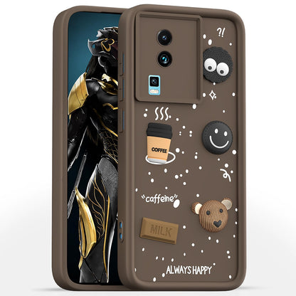 iQOO Neo 7/Neo 7 Pro 5G mobile cover in brown by Pikkme