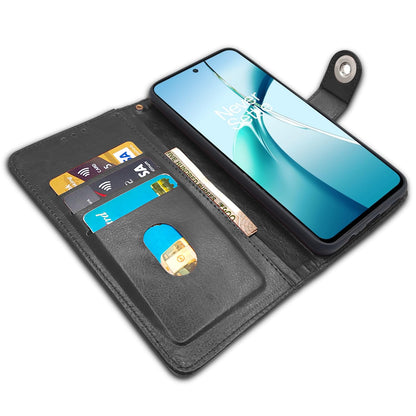 Pikkme black Button wallet flip cover for OnePlus Nord CE 4 Lite 5G – photo 3