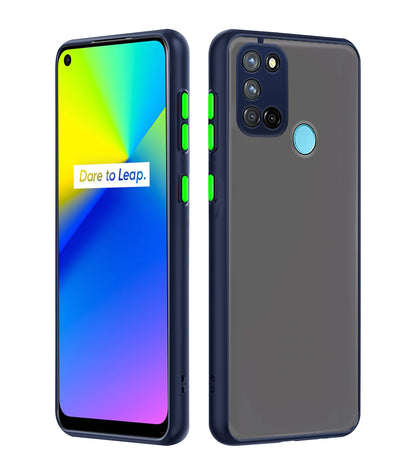 Blue Hybrid back cover for Realme 7i – Pikkme
