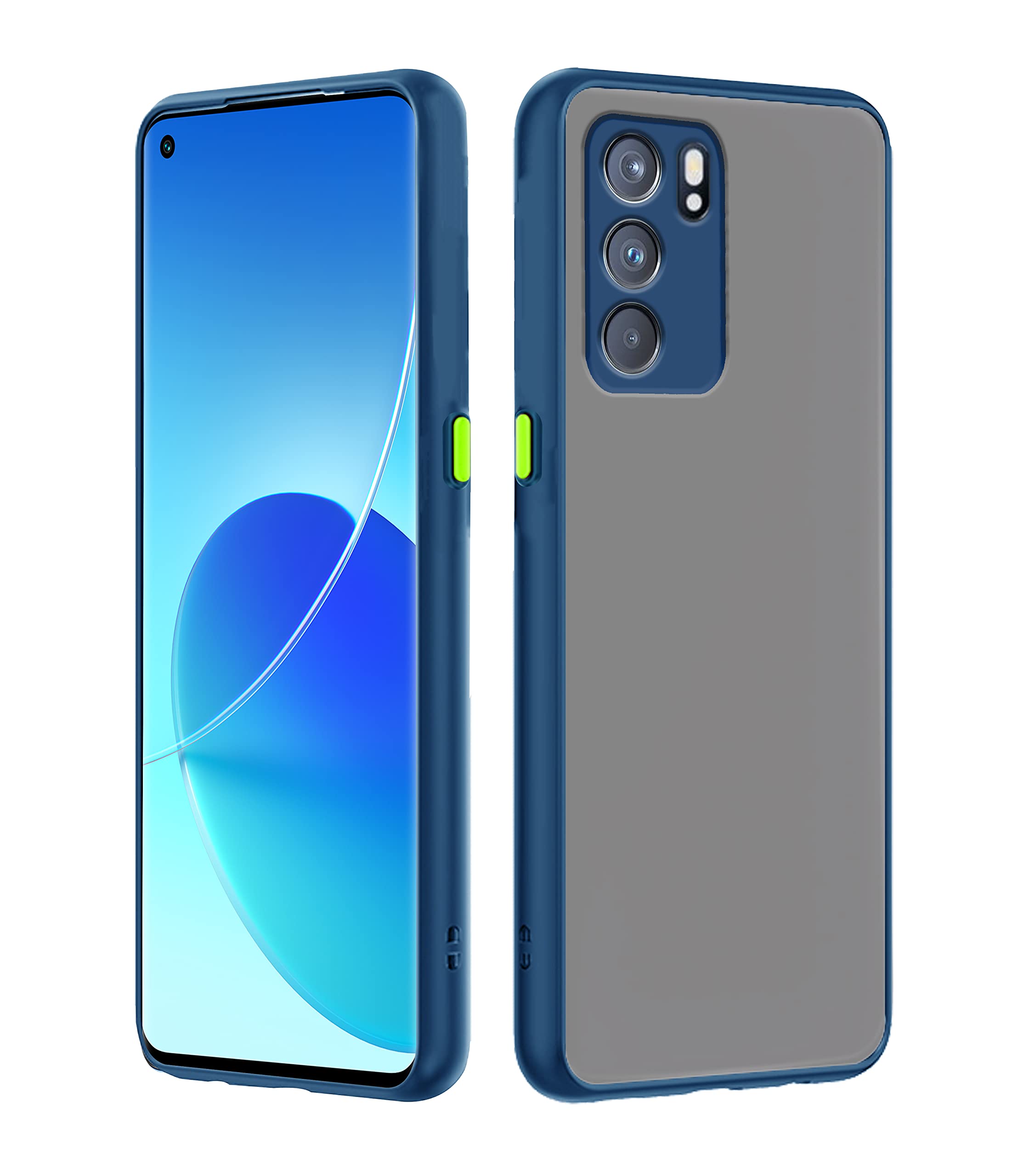 Blue mobile back cover for Oppo Reno 6 5G – Pikkme