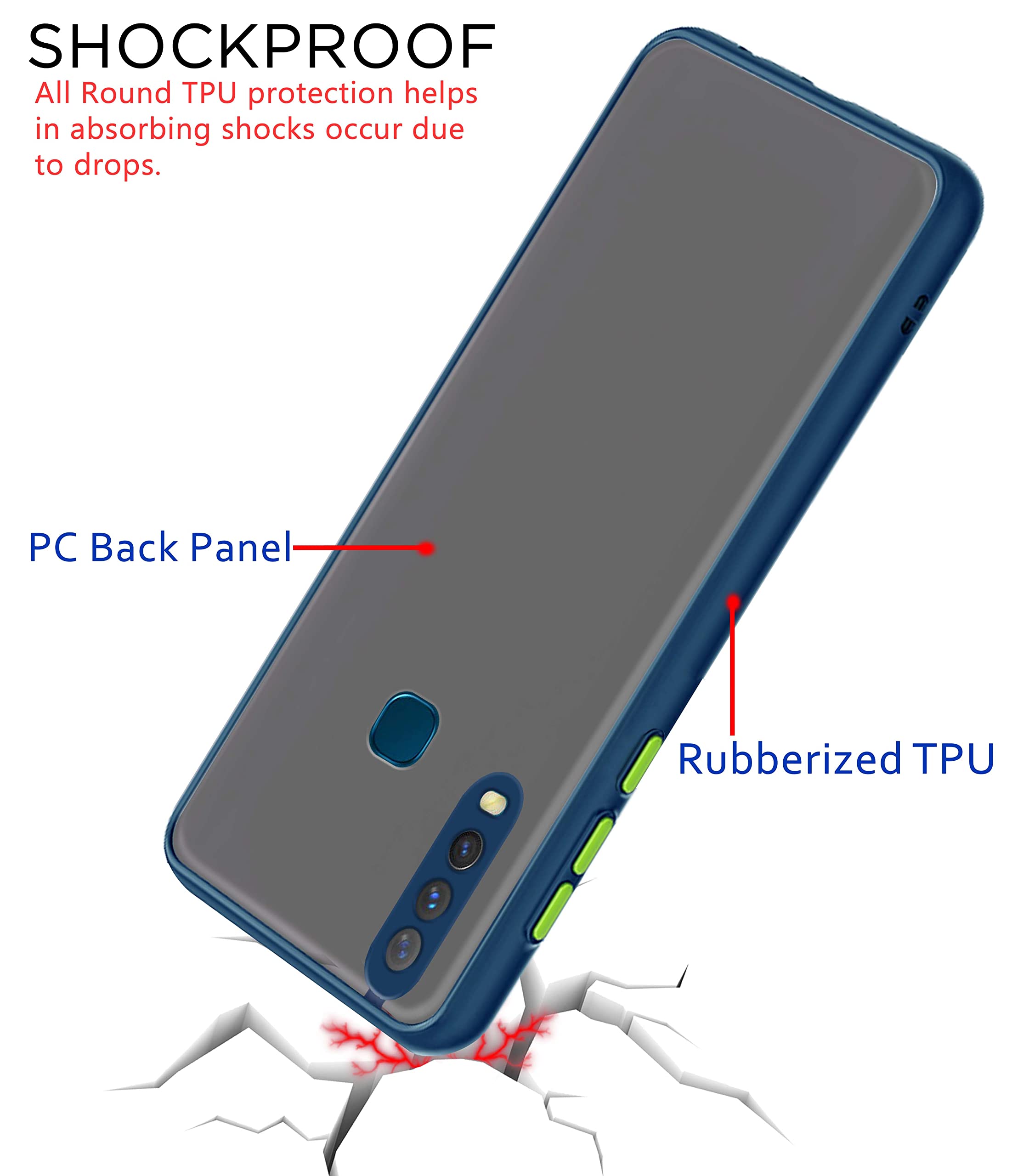 Blue mobile cover for Vivo Y12/Y15/Y17/U10 – Pikkme – photo 4