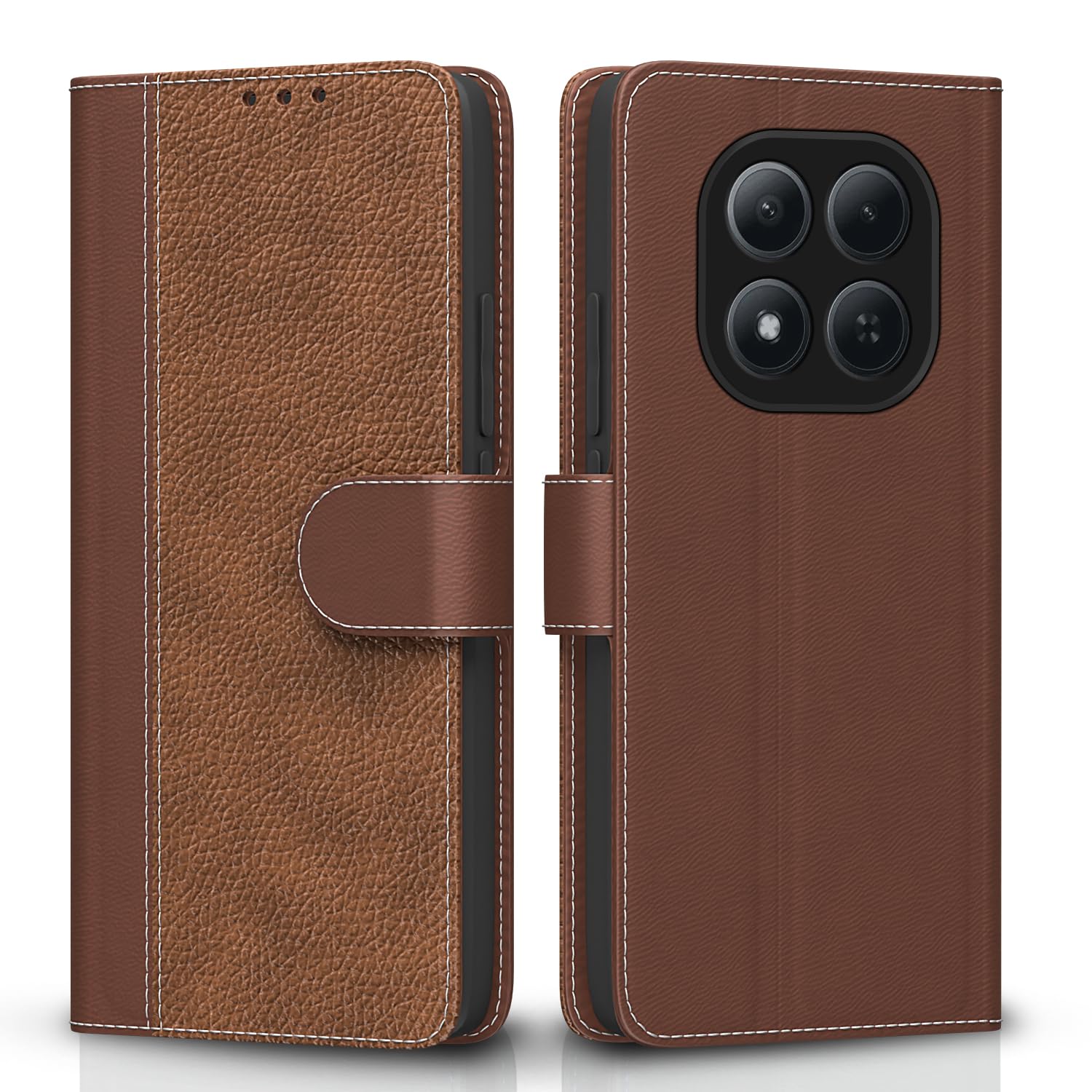 Tan flip case for Redmi Note 15 Pro 5G – Pikkme